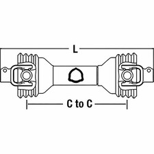 Economy Rotary Cutter Driveline Fits 100 Series Size 5 14006542 Assemblies CS511 picture