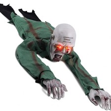 Animated Crawling Zombie Prop Light Up Eyes Sound Activated picture