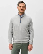 Johnnie O Men's Sully Quarter Zip Up Pullover Light Gray Size Medium picture