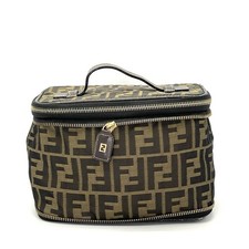 FENDI Zucca Vanity bag Cosmetic Pouch Hand bag Nylon Authentic picture