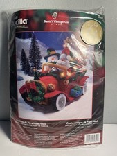 2006 Bucilla Santa’s Vintage Car Felt Kit 85329 Christmas Lights Up - Open Box picture