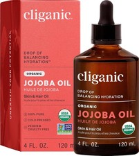Cliganic Organic Jojoba Oil, 100% Pure Cold Pressed for Face & Hair, 4oz picture
