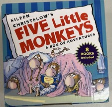 Five Little Monkeys: Adventures By Eileen Christelow 8 Books Box - Ages 4-7 - BB picture
