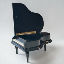 Vintage Enesco Baby Grand Piano Music Box 1982; Works picture
