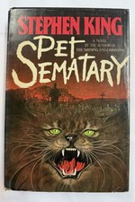 Stephen King Pet Sematary 1983 1st Edition Doubleday Y45 HC Dust Jacket $15.95 picture