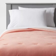 Full/Queen Velvet Kids' Quilt Pink - Pillowfort: OEKO-TEX Certified, Polyester, picture
