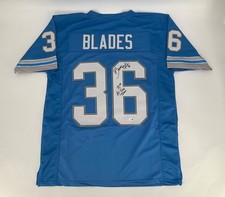 BENNIE BLADES DETROIT LIONS SIGNED CUSTOM STITCHED JERSEY JSA WITNESS COA picture