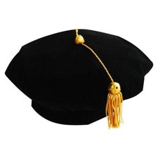 Endea Graduation Velvet Doctoral Tam with Eight Sides  and Gold Bullion Tasse picture