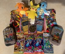 Pokémon TCG Sealed Lot 6x Pokemon TCG Booster Packs 6 + 1x Merchandise Items picture