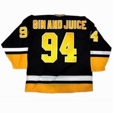 Custom  #94 Gin And Juice Hockey Jerseys Stitched Black Size S-3XL picture