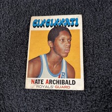 VINTAGE 1971 Topps Nate “Tiny” Archibald #29 RC CINCINNATI ROYALS POOR CONDITION picture
