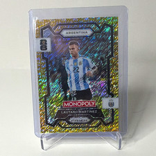 Panini 2026 Prizm Monopoly FIFA WC Lautaro Martinez #2 Gold Shimmer /500 picture