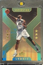 TIM DUNCAN RARE 2002 GOLD SUPERSTAR SUMMIT GREEN FOIL UD INVESTMENT CARD MINT B picture