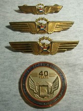 Vintage United Airlines Pilot Wings Leavens Mfg Attleboro Mass  picture