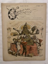 1888 Puck Magazine Complete Issue Color Political Cartoons Keppler picture