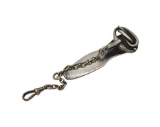 Victorian Sterling Silver Snake Form Sewing Chatelaine Clip Antique c1840s picture