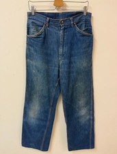 Vintage 60s Big Mac Denim Carpenter Pants 32x29 nice dark blue faded picture