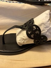 100% Authentic Tory Burch Mini Miller Medallion Thong Sandals picture