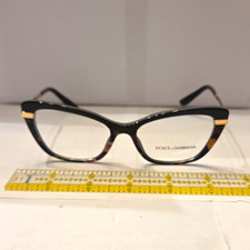 Dolce & Gabbana DG 3325 3400 Black Tortoise Cat Eye Plastic/Metal 54-17-140 picture