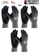 PIP 34-874 MaxiFlex Ultimate Micro Foam Nitrile Grip Coated WORK GLOVES 3 PAIR picture