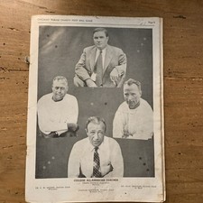 1935 College All-Stars vs Chicago Bears Football Program Tribune **MISSING COVER picture