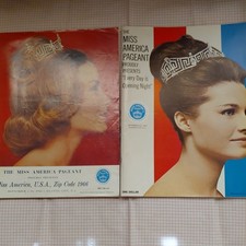 Pair Vintage Miss America Miss America Pageant Programs 1966 & 1967 Complete  picture