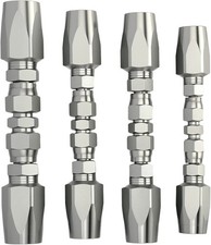 4Pcs Reusable Hydraulic Hose Repair Kit,1/4