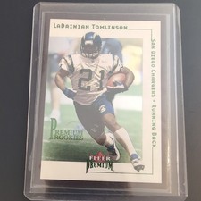 2001 Fleer Premium LaDainian Tomlinson RC #1559/2001 Chargers serial # (rc) picture