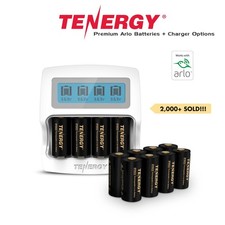 Tenergy Premium RCR123A Li-ion Rechargeable Battery Charger Arlo Camera Lot picture