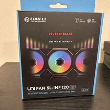 Lian Li UNI FAN SL-INF 120 Reverse Blade RGB Black 2100RPM 4-Pin Case Fan picture