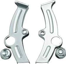 Kuryakyn 7851 Chrome Boomerang Frame Covers 2000-2007 Harley Softail FLST FXST picture