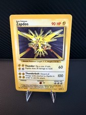 POKEMON ZAPDOS 16/102 BASE SET HOLO RARE HP WOTC picture