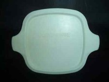 WHITE PLASTIC COVER LID PETITE PANS CORNINGWARE P-41-B &P-43-B picture