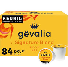 Gevalia Signature Blend Mild Light Roast K-Cup Coffee Pods 84 ct Box Keurig picture