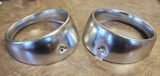 1960 Ford Galaxie, Fairlane Sunliner, Skyliner LH & RH Headlight Door Bezel PAIR picture
