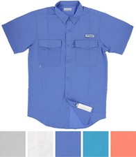 Men's Columbia PFG Short Sleeve Fishing Shirt, Omi-Shade UPF picture