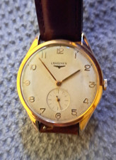 Vintage Mens Longines Jumbo 17 Jewel Wristwatch 10k GF picture