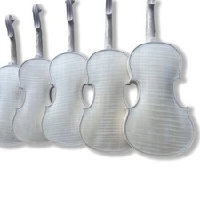 1pcs Unfinished Violin 4/4 Ful Size Violin Flame Maple back Spruce top handmade picture
