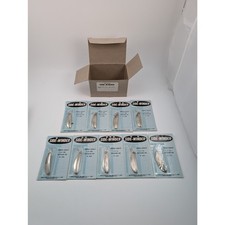 9 Vintage Seneca Tackle Co Side-Winder Spoon Lures on Display Card NOS - S 103 - picture