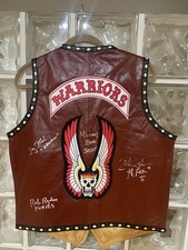 MEDIUM The Warriors Movie Signed Vest Leather Mezco Autograph Swan Fox picture