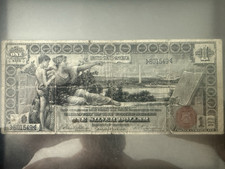 vintage United State of America currency 1896 $1 Bill, picture