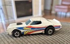 Vintage 1974 Hot Wheels Thrill Drivers Torino Stocker White 1:64 Scale Car Loose picture