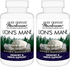 1/2PACK Host Defense Lion's Mane, Brain Health & Focus Support, 120 Capsules picture