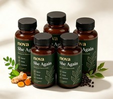 Nova She Again Supplement, Menopause Supplements For Women, 60 Capsules 1-5 pack picture