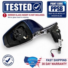12-20 TESLA MODEL S FRONT LEFT SIDE MIRROR BLACK EXTERIOR MIRROR OEM PPSB picture