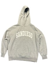 Dazy San Diego Gray Fleece Pullover Hoodie Logo Men's Size XS picture