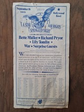 1977 Rare Bette Midler Richard Pryer Aaron Russo Hollywood Bowl Concert Poster picture