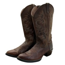 Justin western boots Style 2551 Brown Size 9 M picture