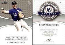 KEVIN MCGONIGLE 2022 LEAF PERFECT GAME 