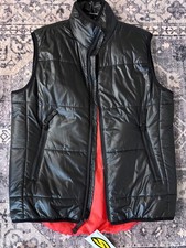 Smith Optics Black puffer vest with Orange liner mens Large NWT picture